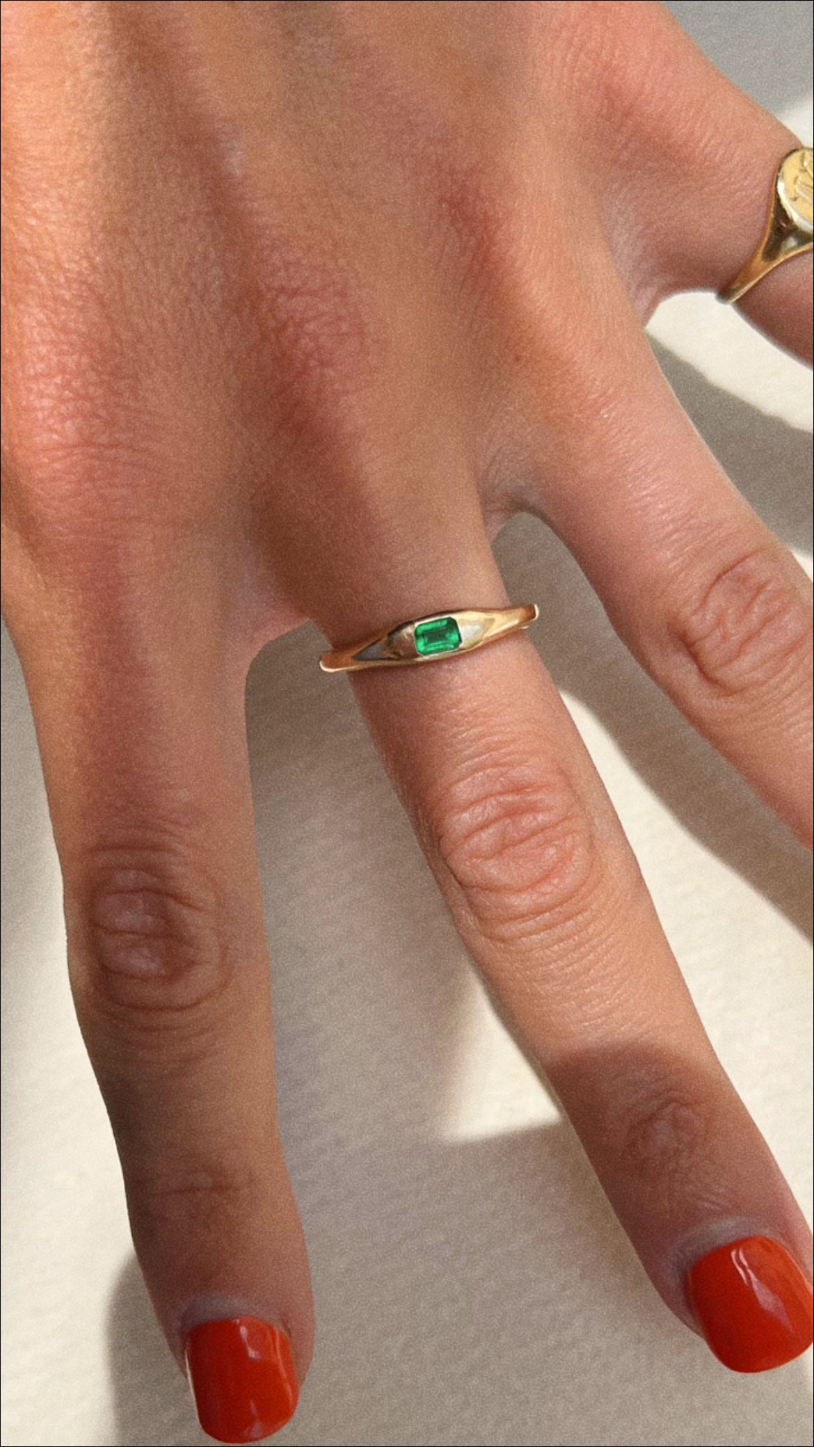 14K Emerald Ring