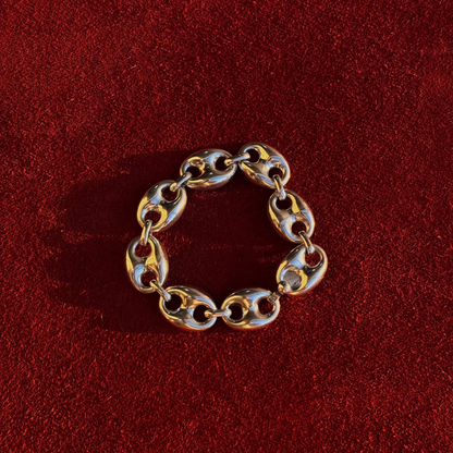 Pulsera marinera vintage con efecto abultado