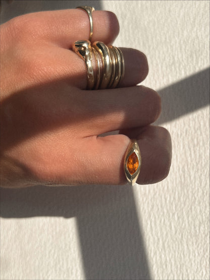 18K Spessartine Garnet Ring