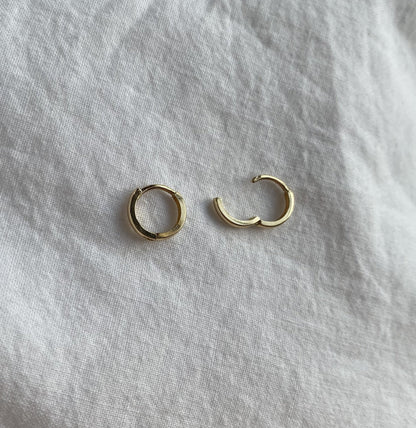 15mm 14K Huggie Hoop