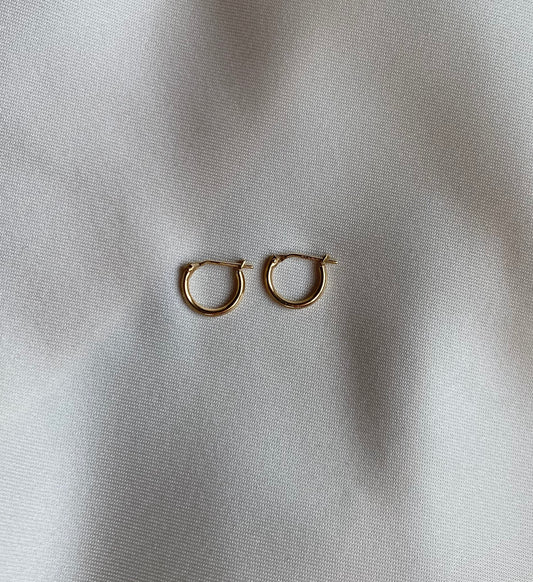 10mm 14K Classic Hoops