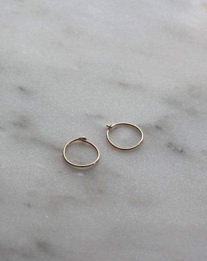 Aros finos de 14K