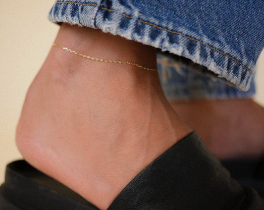 14K Everyday Anklet