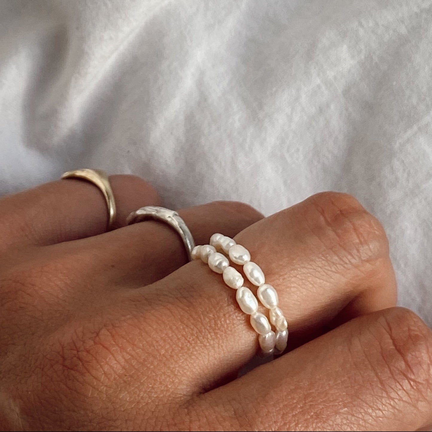 Rice Pearl Ring