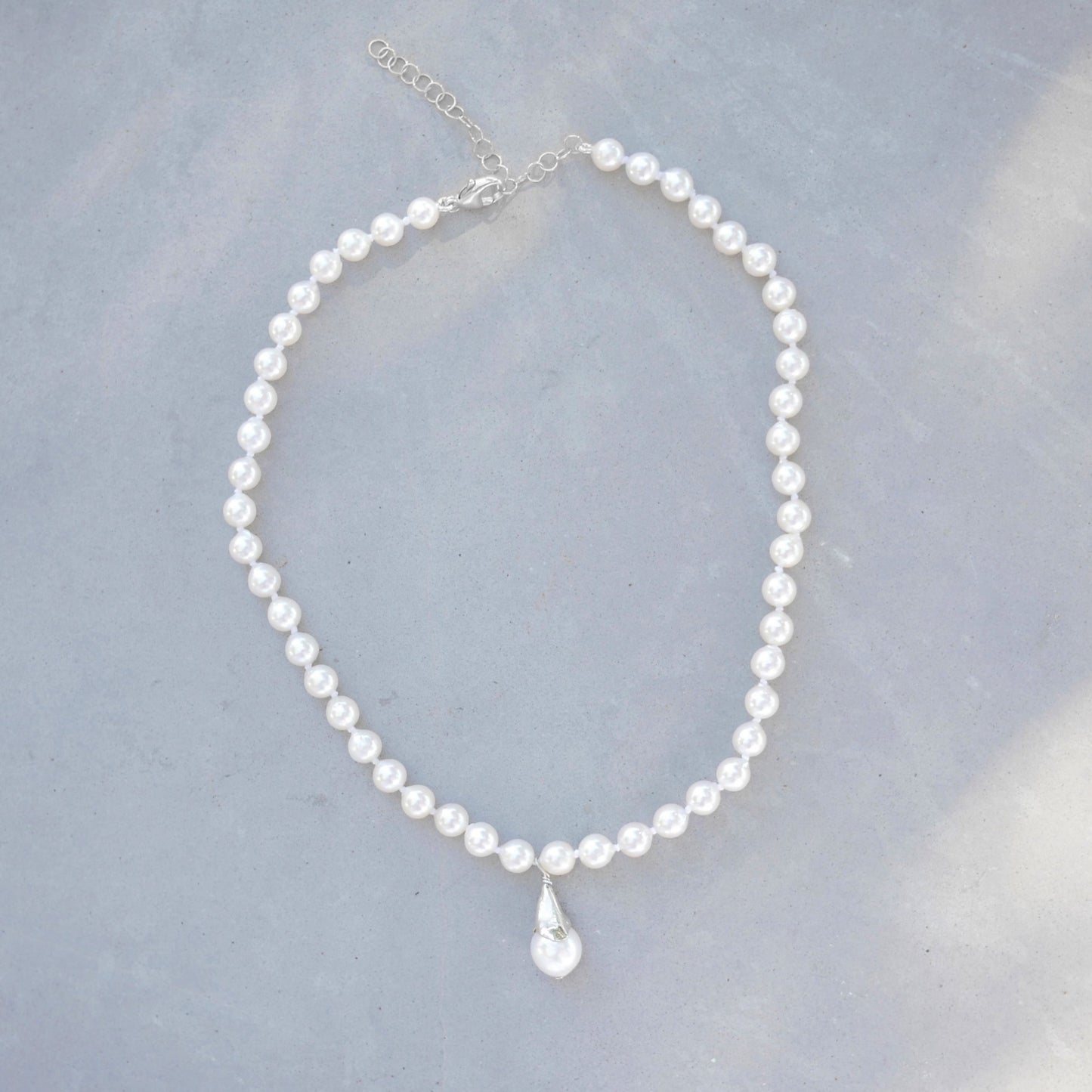 Teardrop Pearl Necklace