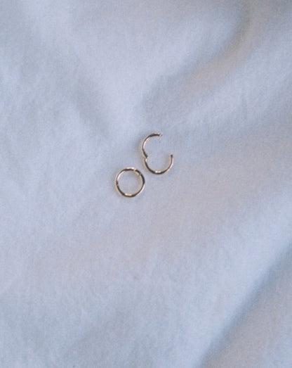 8mm 14K Sleeper Hoops